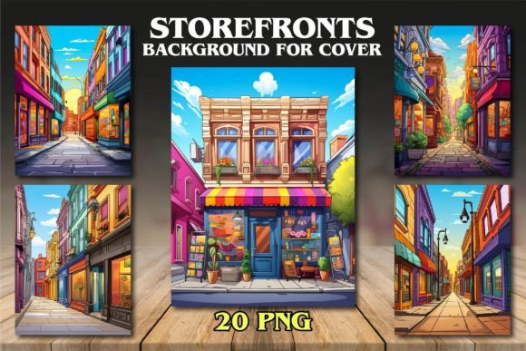 Download Storefronts Backgrounds for Covers - Cover Collection