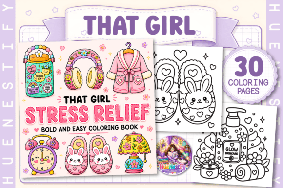 Download That Girl Stress Relief Coloring Book - Stress relief coloring book Collection