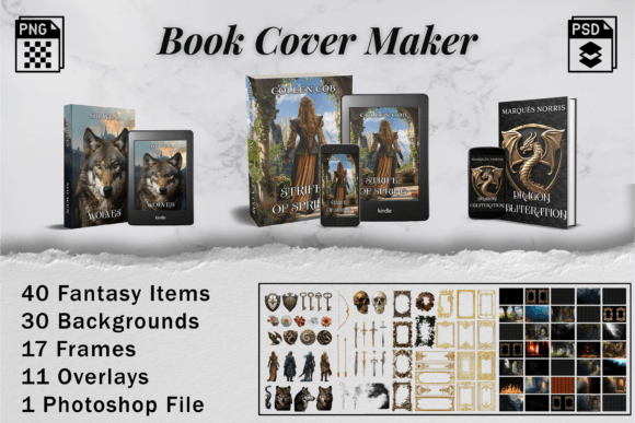 Download Fantasy Book Cover Maker Kit - Cover Collection