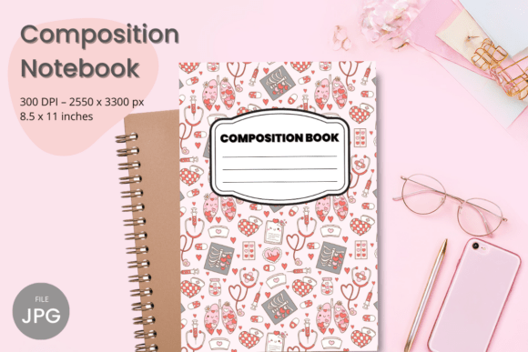 Download Composition Book Cover Teacher KDP - Cover Collection
