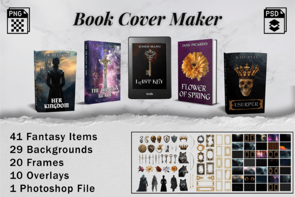 Download Fantasy Book Cover Creation Kit - Cover Collection