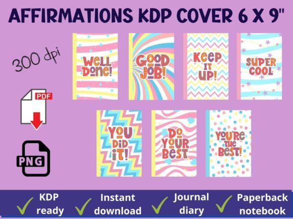 Download Affirmation Book Cover Template Design - Cover Collection