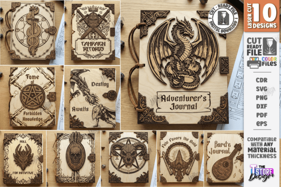 Download Fantasy Book Covers Laser Cut Bundle - Cover Collection