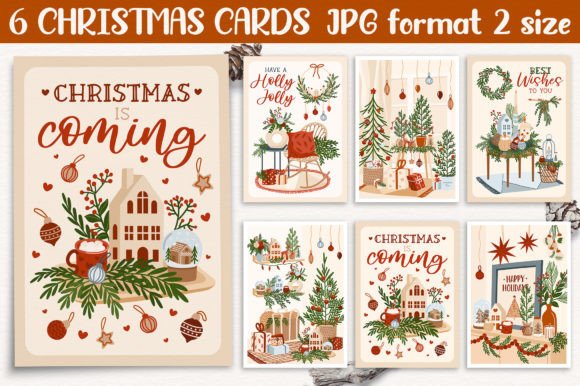 Download Christmas Cards Print Templates - Premium Resources