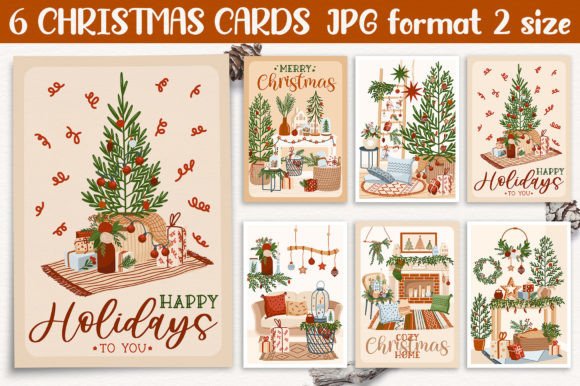Download Christmas Cards Print Templates - Premium Resources
