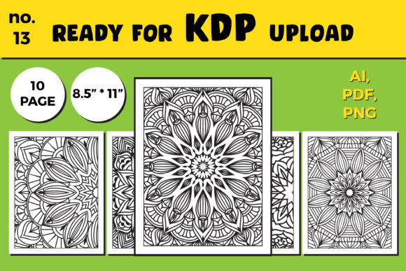Download KDP Interior Coloring Page Bundle - Kdp interior coloring Collection
