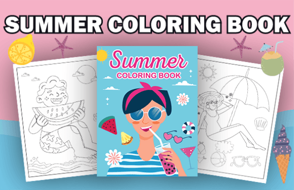 Download Summer Coloring Pages with Book Cover - Cover Collection