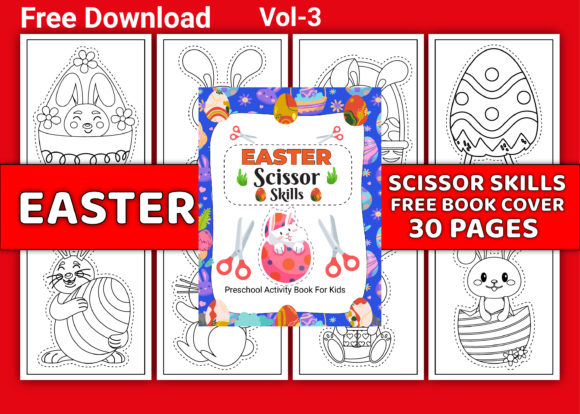 Download Easter Scissor Skill Pages with Cover - Cover Collection