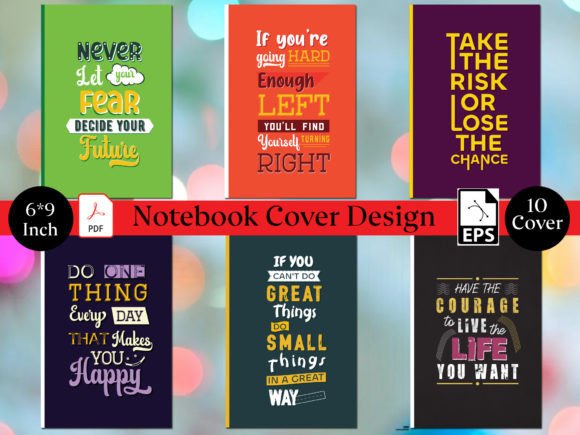Download Cute Notebook Cover Design with Quote - Cover Collection