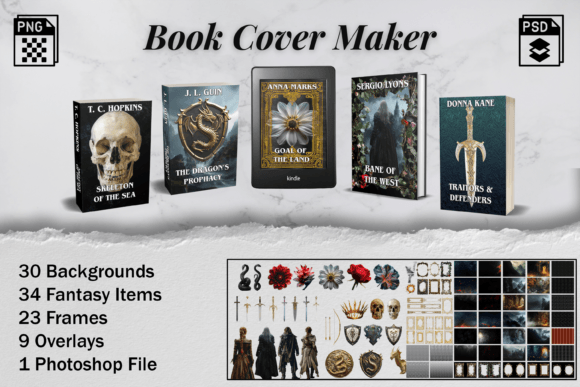 Download Fantasy Book Cover Creator Kit - Cover Collection